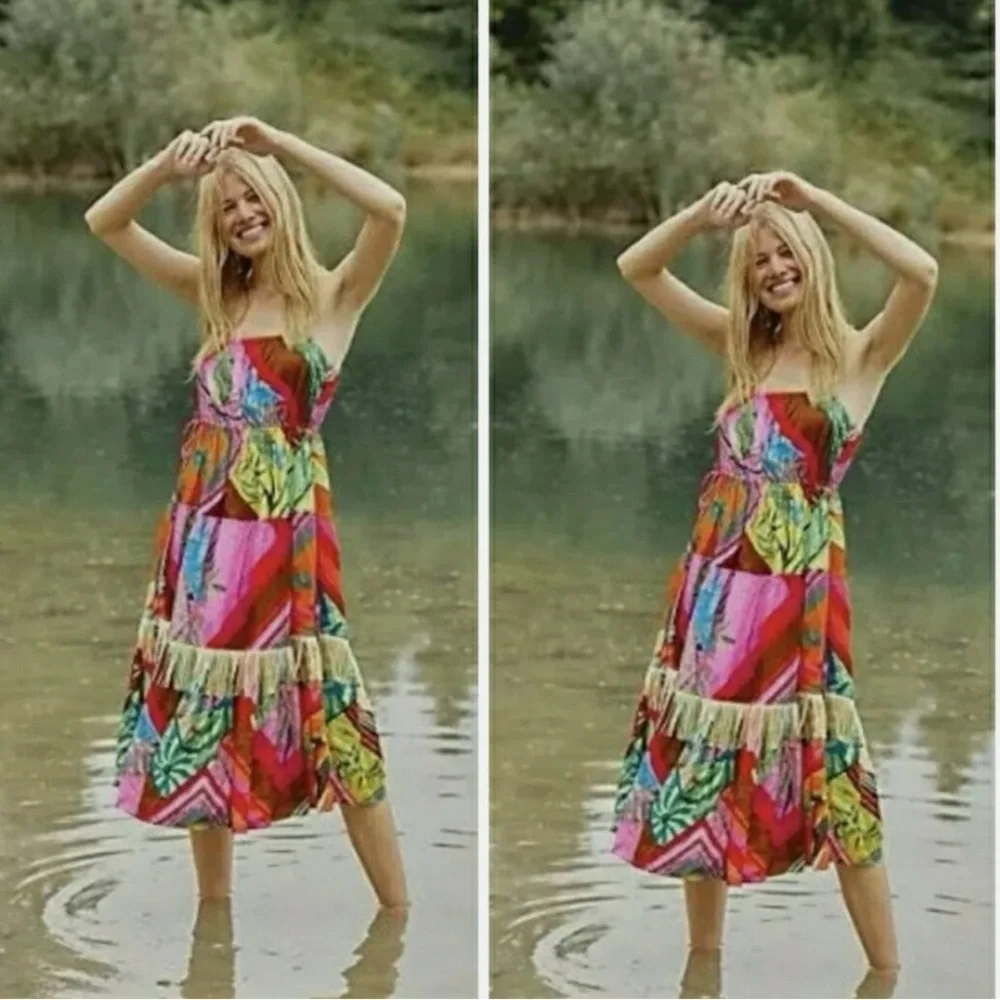 Farm Rio Palilia Scarf Dress - Picture 1 of 7